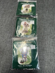 Mill Hill Gezählte Glasperlen Kit Charmed Strumpf Ornamente 3er Set NEU XMas - Bild 1 von 4