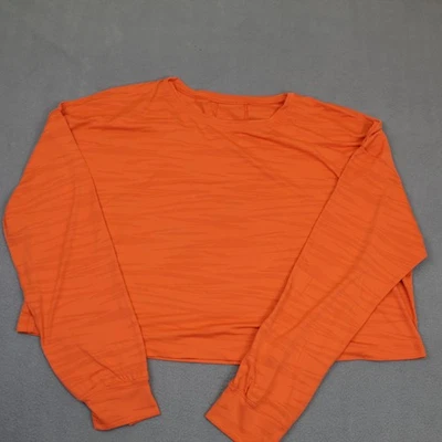 Lululemon Shirt Womens size 14 Long Sleeve Cropped Seamless Pullover Oversized - Image 1 of 4