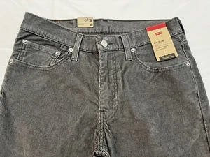 Levi’s 511 Corduroy Pants Men’s 31 x 32 Gray Slim Fit New w/ Tags - Picture 1 of 8