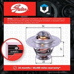 Coolant Thermostat fits ALFA ROMEO GT 105 1.8 68 to 71 AR00548 Gates Quality New - Picture 1 of 2