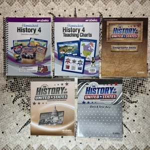 Abeka History 4 Curriculum Lesson Plans, Teaching Charts, Answer Quiz/Test Key - Picture 1 of 7