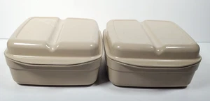 Anchor Hocking MicroWare Pan Microwave 1 QT M481-TI Set of 2 Divided Lid 4PCS - Picture 1 of 12