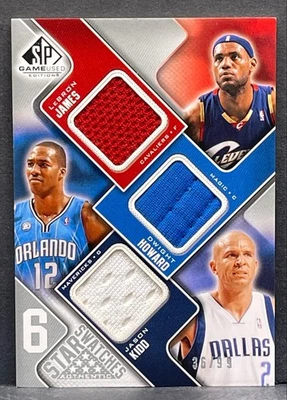 2009 SP ИГРА Б/У ЛЕБРОН ДЖЕЙМС/D WADE/C BOSH/HOWARD/KIDD/ALLEN STAR ОБРАЗЦЫ /99 - Изображение 1 из 4