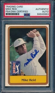 1981 Donruss PGA Mike Reid #9 Authentic Card Signed PSA/DNA 176015 - Bild 1 von 2