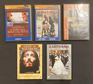 LOT 5 Filme DVD Visconti Bertolucci Zeffirelli Pasolini Benigni siehe Liste - Bild 1 von 7