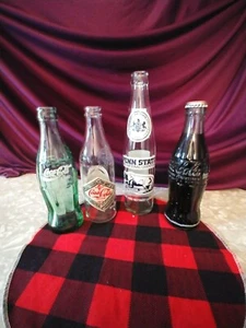 COCA COLA BOTTLE COLLECTION SET4 INCLUDING ONE FULL 1956/60 6 OZ. HOBBLESKIRT - Picture 1 of 7