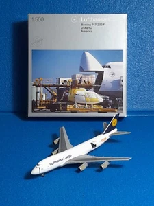 Herpa 1:500 - Boeing 747-200F- Lufthansa Cargo - D-ABYO America - 516051 - Foto 1 di 15