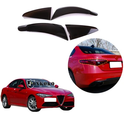 Kit de apagón de luz trasera molde acrílico ahumado para Alfa Romeo Giulia 17-22 EE. UU. Foto 1 de 4