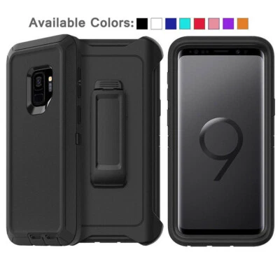 Funda protectora a prueba de golpes para Samsung Galaxy S9 + Plus serie se adapta a clip de cinturón defensor Foto 1 de 4