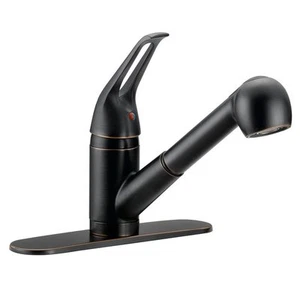 Designers Impressions Oil Rubbed Bronze Kitchen Faucet - Pull Out Sprayer 651755 - Picture 1 of 1