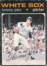 1971 Topps #520 Tommy John   Card TCCCX