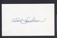 Bud Harrelson NY Mets 1969 & 1986 World Champions Signed Index Card SGC COA