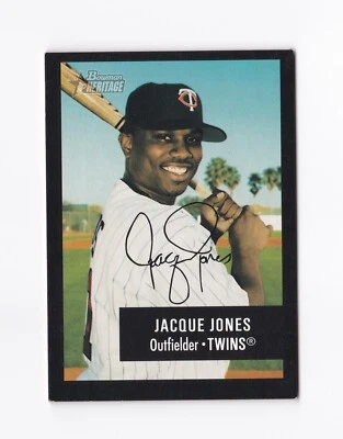2003 Bowman Heritage Facsimile Signature #79 Jacque Jones Minnesota Twins - Image 1 of 2