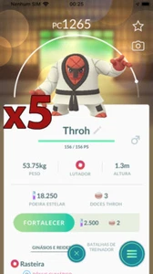 Pokemon TRADE - 5x Throh Trade !! Good Chance of Lucky and Good IVs !! - Picture 1 of 1