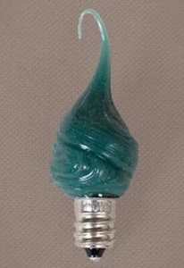 CREACIONES VICKIE JEANS | BOMBILLA VERDE CANDELABRO DE VELA NUEVO 01-0009 RARO EE. UU. - Imagen 1 de 5