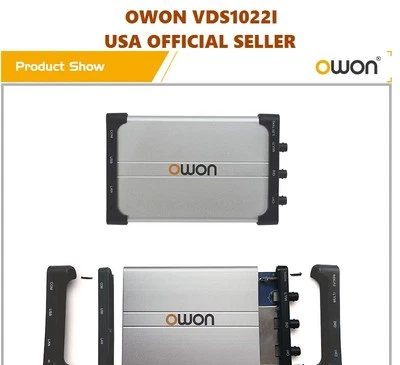 OWON VDS1022I USB Isolation PC Digital Storage Oscilloscope 25MHz 2+1 Ch 100MS/S - Image 1 of 4