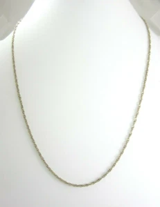 IMPRESIONANTE COLLAR CADENA ORO AMARILLO 14K RETORCIDO 24" 5.3G - Imagen 1 de 6