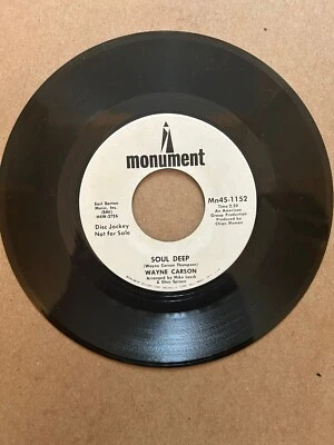 Wayne Carson - Soul Deep, Monument Records, EX, 1969, Promo. - Image 1 of 2