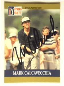 TARJETA PGA FIRMADA MARK CALCAVECCHIA PHOENIX OPEN CHAMPION - Imagen 1 de 2
