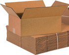 16 X 10 X 6 Corrugated Cardboard Storage Boxes, Medium 16"L X 10"W X 6"H, Pack o