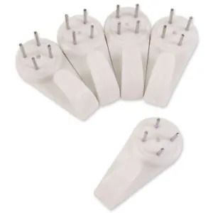 LARGE HARD WALL HOOKS X5 Brick Picture Frames Concrete Hardwall Hardened Nails - Picture 1 of 3