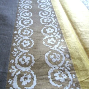 55cm x 93cm Vintage Curtain Fabric 1950s Waverley Bonded Schiaparelli Stripe - Picture 1 of 5