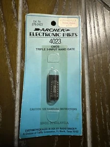 Archer 276-2423 4000-Series CMOS IC Triple 3-Input Nand Gate Radio Shack4023 NOS - Picture 1 of 2