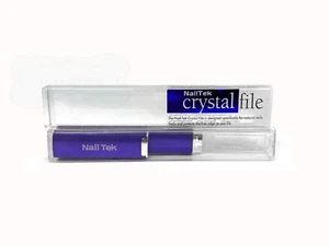 Nail Tek Crystal File Double-Sided with Cobalt Blue Companion Case - Picture 1 of 3