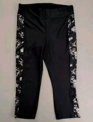 Новый Torrid размер 1 14/16 черный звезды черепа высоты карман плавать Капри леггинсы - Изображение 1 из 4