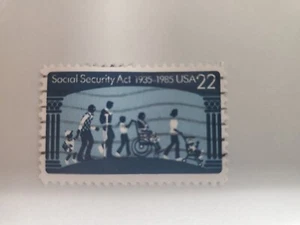 US Scott #2152 Social Security Act Used Canceled NG, NH - Picture 1 of 2