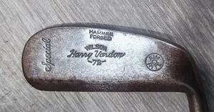 Antique Vintage Wilson Harry Vardon 72 Deep Face Hickory Wood Shaft Golf Putter - Picture 1 of 15