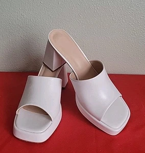 Block Heels Fashion Women's Summer High Heel Sandals Open-Toe,sz 41,usa 10.5 - Picture 1 of 6