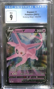 Pokémon Karte Graded 9 Mint Espeon V (2021) - Evolving Skies 064/203 - Bild 1 von 1
