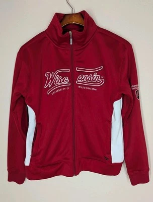 VINTAGE Jansport University Of Wisconsin Badgers Full Zip Jacket Womens Large - Image 1 of 4