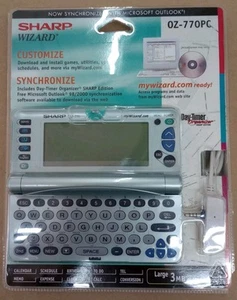 Organisateur PC vintage Sharp Wizard OZ-770 neuf ancien stock SCELLÉ EN USINE - Photo 1 sur 9