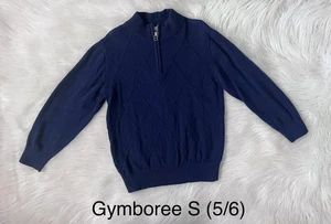 Gymboree Blue 1/4 Zip Pullover Sweater Size S (5/6) - Picture 1 of 1