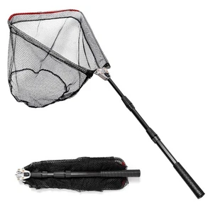 Fishing Landing Net, Fishing Net for Freshwater Saltwater with Long Foldable ... - Picture 1 of 7