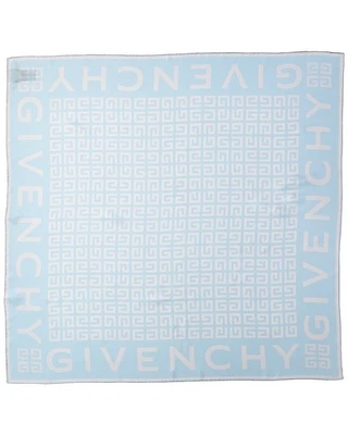 Givenchy 4G All-Over Silk Scarf Women's Blue - Image 1 of 2