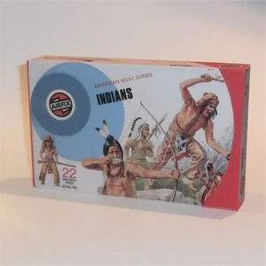 Airfix Empty Western Series Indians Target Logo Repro Box 1:32 Scale #51466 - Picture 1 of 5