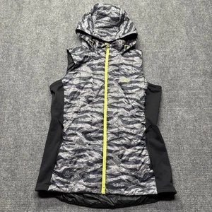 L.L. Chaleco Bean Mujer Grande Negro Camuflaje PrimaLoft Packaway Largo Con Capucha - Imagen 1 de 9