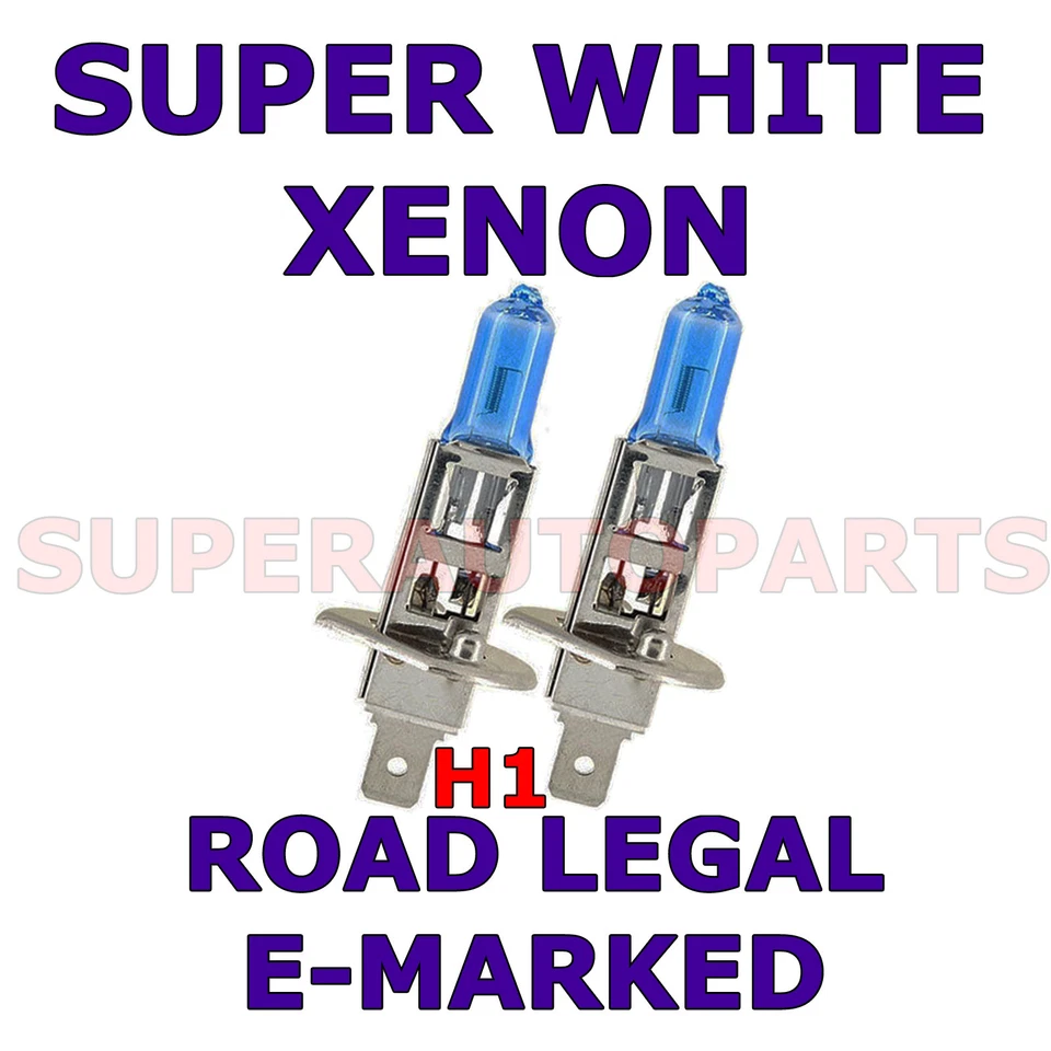 FITS ROVER 75 1999-2002 SET H1 XENON SUPER WHITE LIGHT BULBS Foto 1 de 1