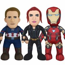 Marvel's Plush Figure Bundle: Cap, Iron Man & Black Widow 10" Plush Figures