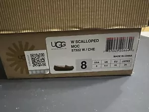 UGG reine Wolle Damen überbackene Slipper MOC 57322 MIT CHE Größe 8. Neu im Karton - Bild 1 von 16