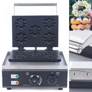 1500W Commercial Electric Waffle Donut Maker Machine Nonstick High-quality - Picture 1 of 11