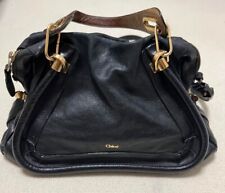 Chloe Limited Parati Handbag Shoulder Bag 2WAY Black from japan USED