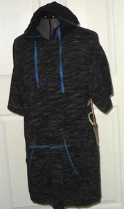 *METRO ZONE KNIT TOP SHIRT UNISEX SIZE M BLACK HOOD STRETCH LIGHTWEIGHT NWT - Picture 1 of 1