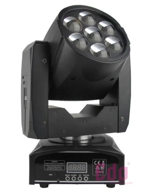 7x12W Zoom Wash Beam LED Moving Head Light for DJ Stage Disco Event Party Show - Image 1 of 4