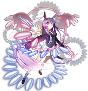Reisen Touhou LostWord Outdoor Anime Sticker 6" Car Decal - Picture 1 of 1