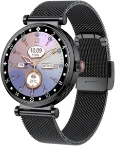 Matast Montre connectée, tracker d'activité avec réponse/passer de appels - Noir - Zdjęcie 1 z 3