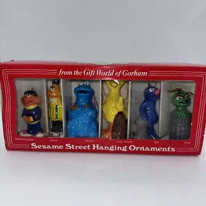 Ornamenti natalizi da appendere Gorham Six Sesame Street Jim Henson's Muppets 1977 - Foto 1 di 6